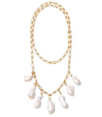 NEW MOUNSER JEWELRY WOMENS GOLD PAGODA FRUIT NECKLACE