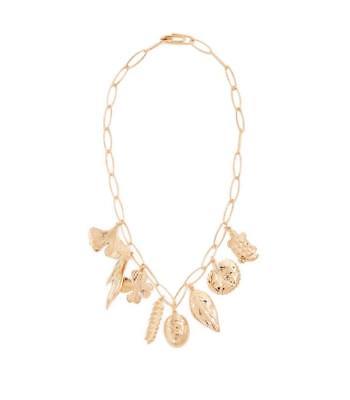 NEW AURELIE BIDERMANN WOMENS GOLD ACTUA NECKLACE