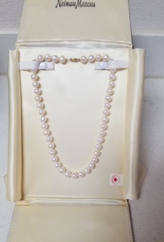 Beautiful Cultured Pearls with 14K Gold Clasp 16.5