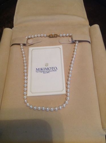 Mikimoto  Pearl Necklace 18K 