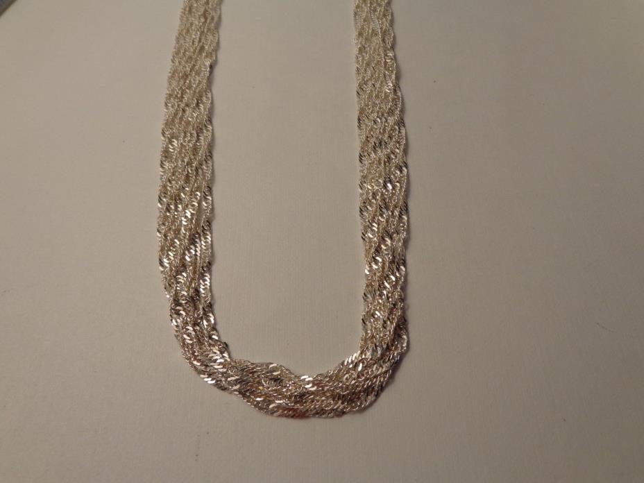 Gorgeous Sterling Silver Multi Strand Singapore 18