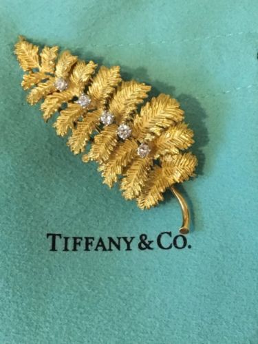 Tiffany & Co 18k Gold And Diamond Brooch- Beautiful ??????