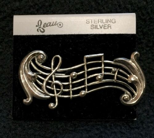 Sterling Silver Musical Pin/Brooche