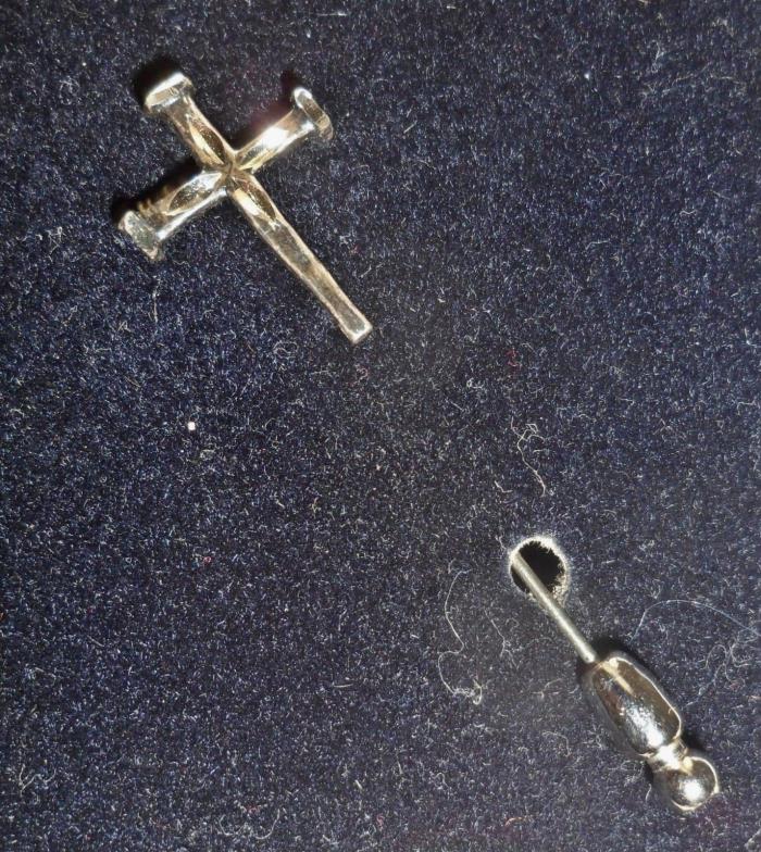 Vintage Black Hills Silver CROSS Stick Pin