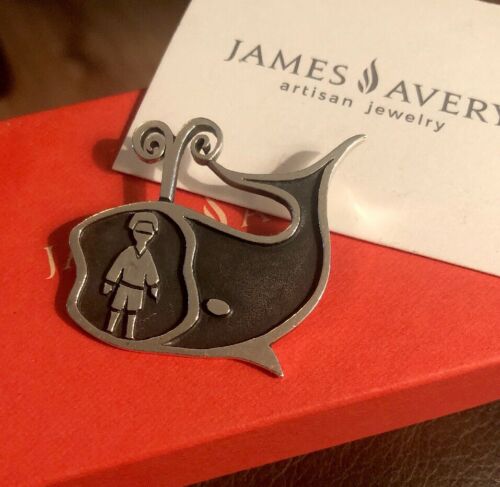 James Avery Retired HTF Jonah & The Whale Brooch