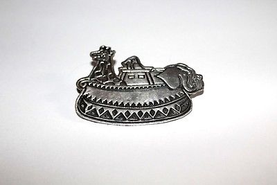 Noah's Ark pin sterling silver