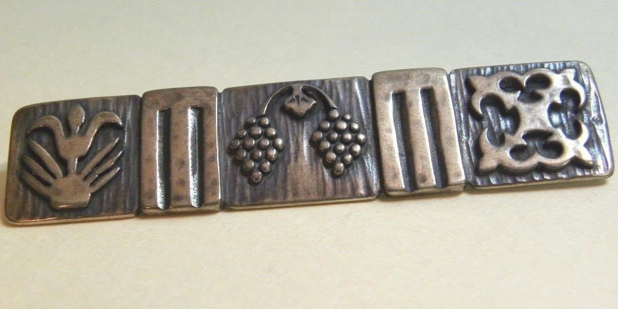 WDL Sterling signed - Creative Designs Bar Pin  2.5
