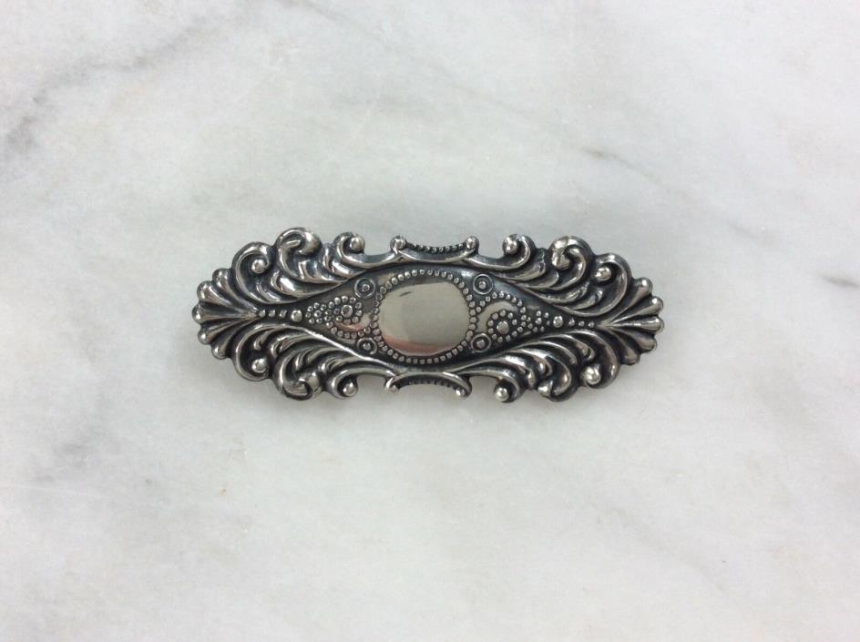 Vintage STERLING SILVER Pin Brooch Can Be Monogrammed