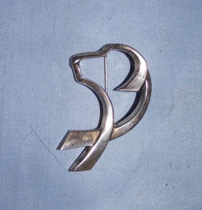 RARE Paloma Picasso Sterling Dog Brooch by Tiffany & Co.