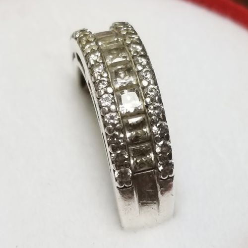 JCP 925 STERLING SILVER CZ RING SIZE 7