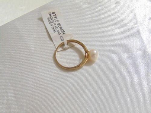 Victoria Townsend 18k Gold over Sterling Silver Pearl June Birthstone Ring R513