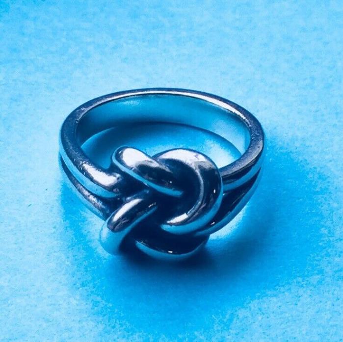 Retired James Avery Sterling Silver 925 Love Lovers Knot Ring Size 6