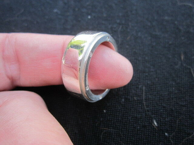 Tiffany & Co Men's Unisex Sterling Silver Modernist  Metropolis Ring Size 8