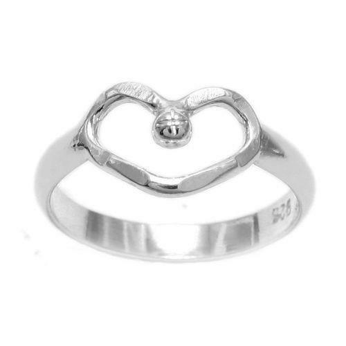 .925 Sterling Silver Heart Ring Ring 6,7,8