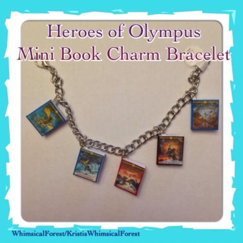 Handmade Heroes Of Olympus Mini Book Charm Bracelet Geekery Gift