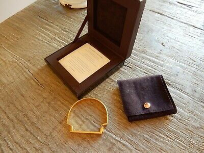 $495 Monica Vinader Signature Bangle, 18K Gold Vermeil on Sterling Silver Medium