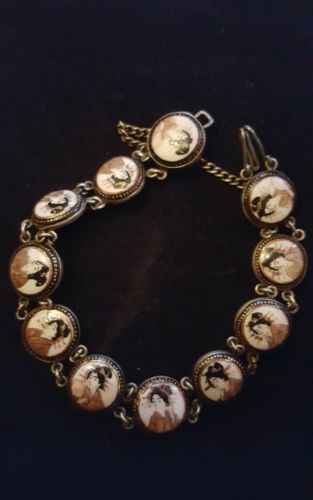 antique vintage geisha bracelet rare find