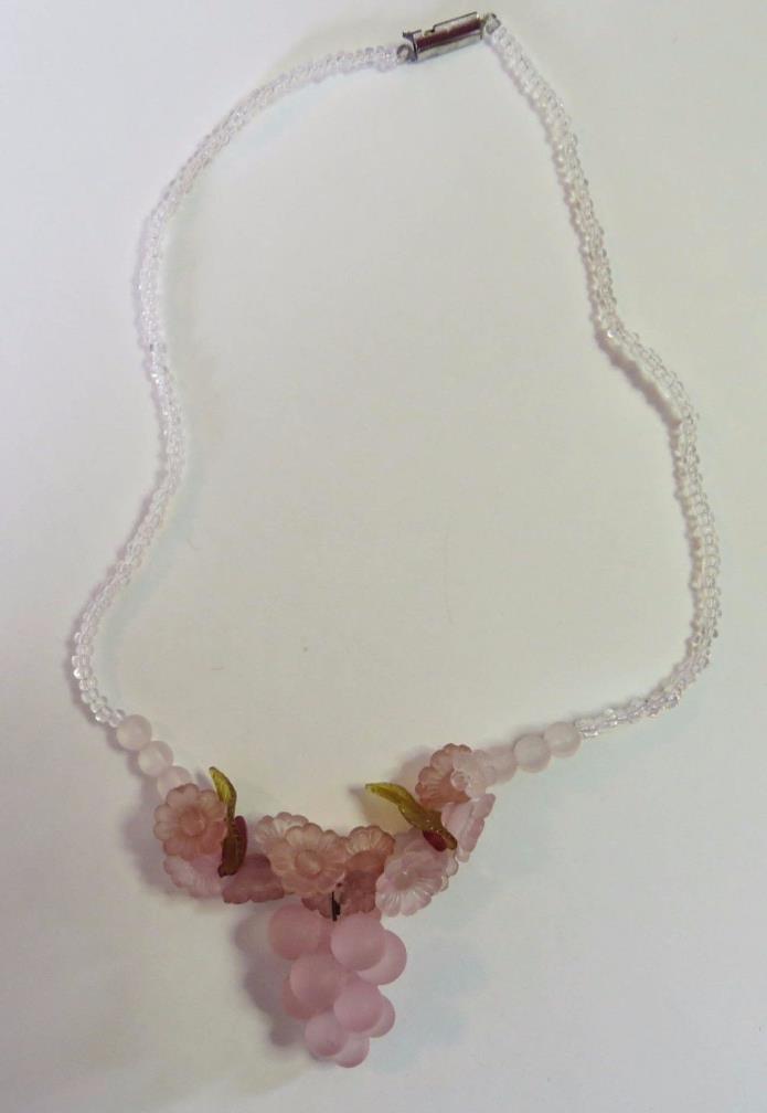 Handmade Glass Bead Necklace New