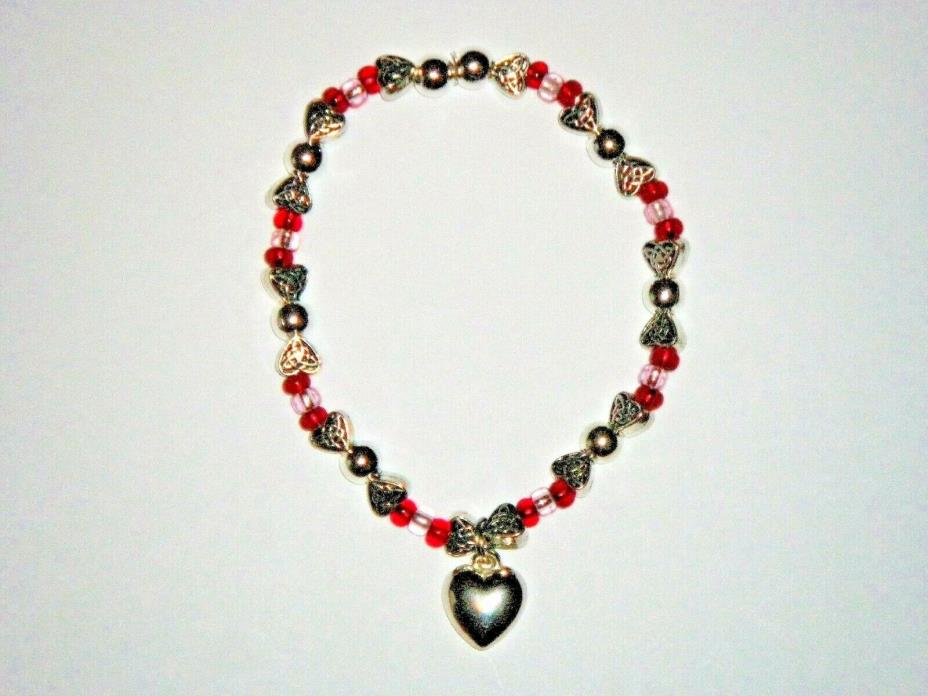 HEART BRACELET:  HAND-MADE JEWELRY BY T.L.C.