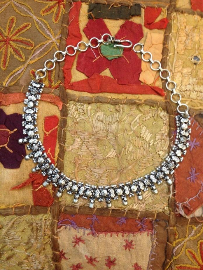 German Silver Oxidized Metal Handcrafted Choker Jaipur Necklace