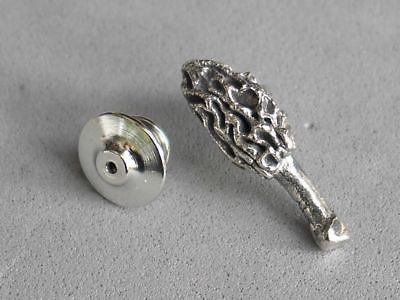Sterling Silver Morel Mushroom Pin--Small Morels 3/4