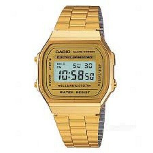 Casio A168WG-9WDF Classic Digital Watch - Golden (Without Box)