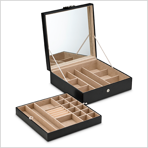 Glenor Co Earring Organizer - Classic 28 Slots Jewelry Box / Case / Holder