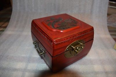 CHINESE ASIAN ORIENTAL JEWELRY BOX Keepsake Box