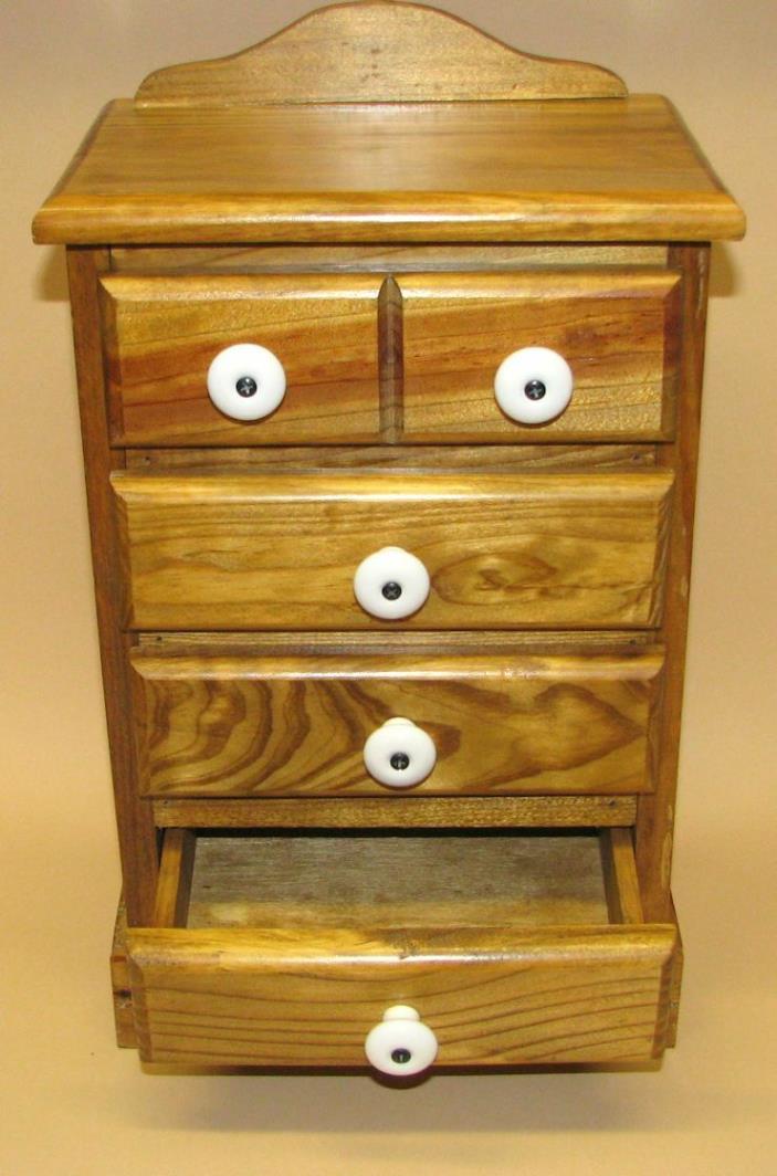 Pine Wood Jewelry & Collectibles Chest