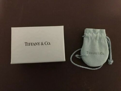 Tiffany & Co Authentic Empty Jewelry Gift Box Drawstring Suede Pouch Bag
