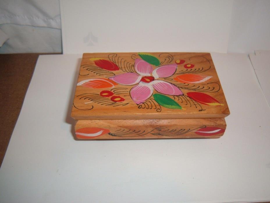 Decorative Wooden Jewelry Box(flowers
