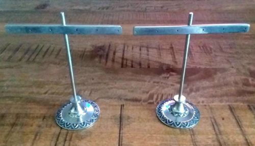 New Silver Earring Holder Antique Style Earring Tree Earring Stand Set of Two 2