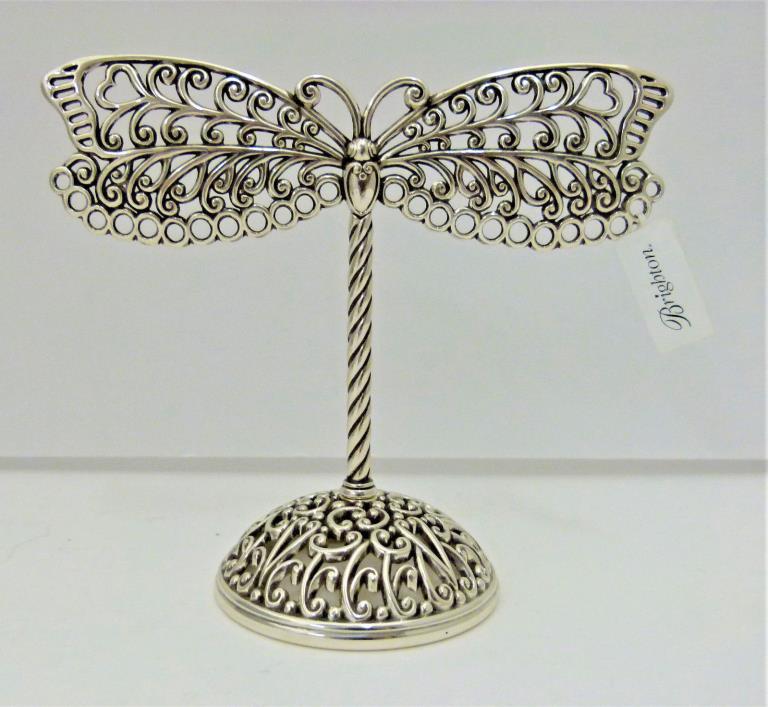 Brighton Silver Dragonfly Earring Holder Stand