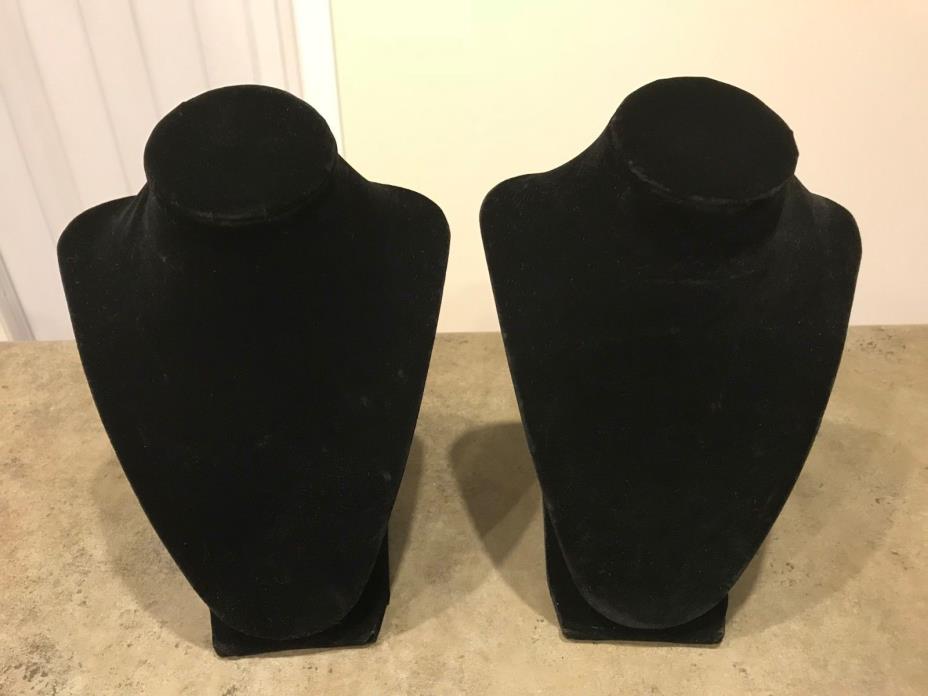 Black Velvet Jewelry Displays Lot of 2 - 10