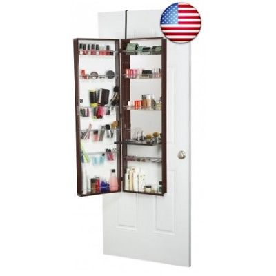 Mirrotek Over The Door Beauty Armoire and Makeup Organizer