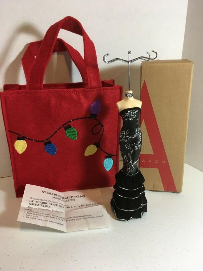Sparkling Dress Jewelry Holder Tote Gift Bag Valentines Day Present NEW LOOK PIC