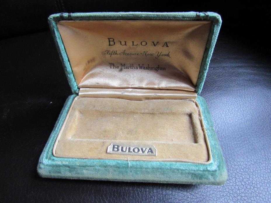 Bulova Case Martha Washington Lighter Display Case Fifth Avenue New York