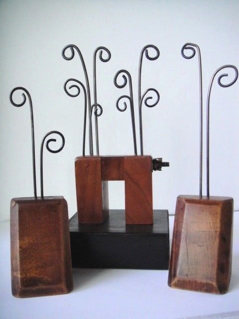 Jewelry Display ~ Salvage Wood, Metal & Mahogany ~ Unique Recycle pieces
