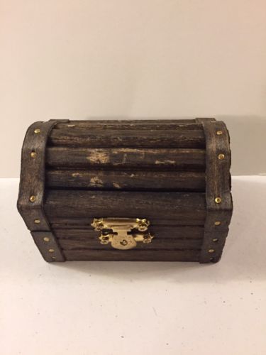 Rustic Small Treasure Chest, Ring Bearer Box, Proposal/Engagement, Jewelry Box