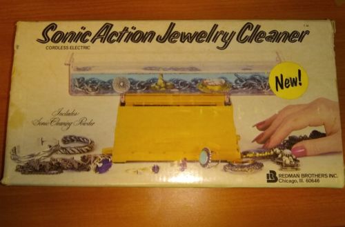 Vintage 1978 Sonic Action Jewelry Cleaner/ Cordless Electric