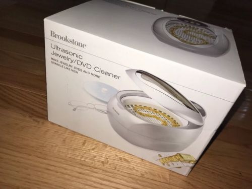 New Brookstone Ultrasonic Jewelry / DVD and More Cleaner w/ NO Chemicals 606376