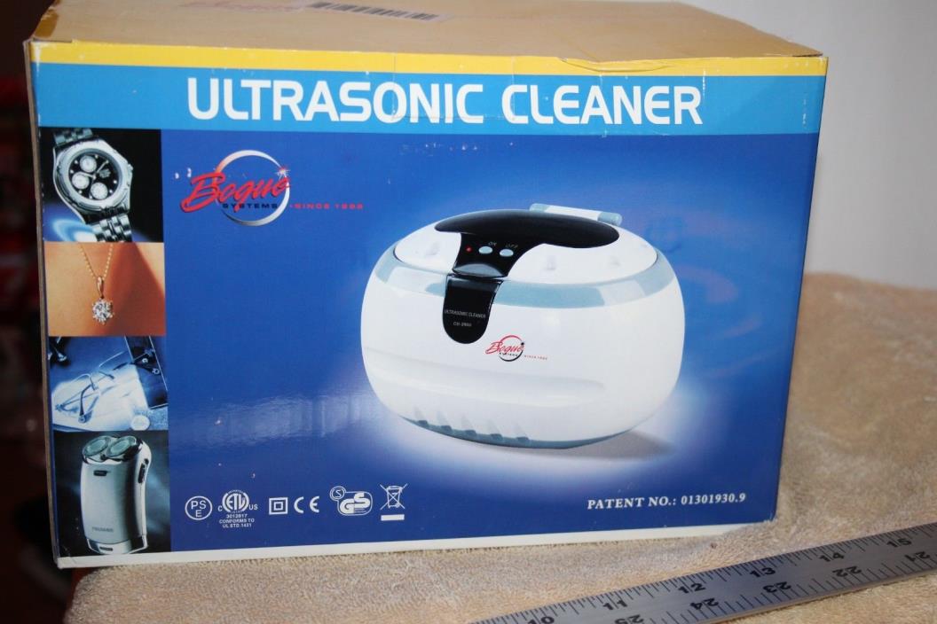 ULTRA SONIC JEWELRY DENTURE EYEGLASS CLEANER NEW IN BOX STAINLESS STEEL TANK