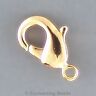 Lobster Claw Clasps Gold-Plated 12mm 41018 (24) Bright and Shiny