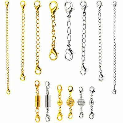 14 Pcs Magnetic Closures And Chain Extender Set Necklace Extenders Bracelet For