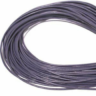 Purple 1.5mm Greek Leather Cord #324 (5 meters) Round Amethyst Purple