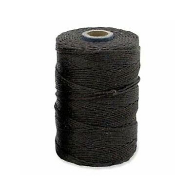 Irish Waxed Linen Thread Dk Chocolate 43665 (50gr, 100y 4Ply Brown Cord Crawford