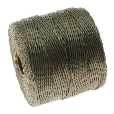 BeadSmith Super-Lon Cord - Size #18 Twisted Nylon - Olive / 77 Yard Spool