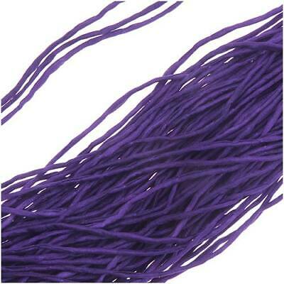 Silk Fabric String, 2mm Diameter, 42 Inches Long, 1 Strand, Amethyst Purple