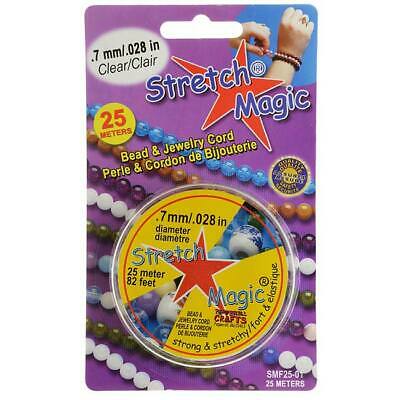 Stretch Magic Clear Stretchy Cord .7mm Width - 25 Meters