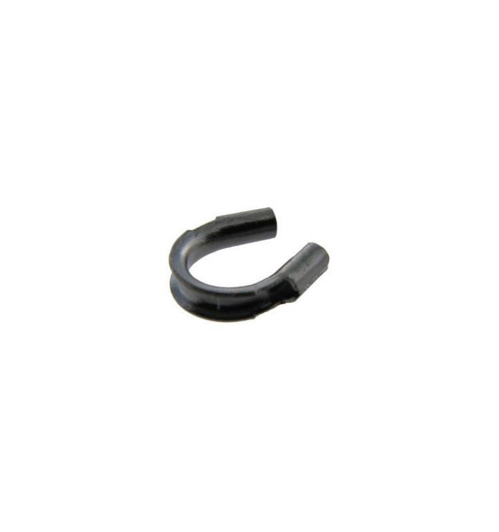 Wire Protectors Black Oxide Gunmetal Wire Metal Bead Jewelry Art Craft Pkg 100